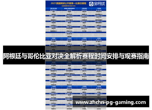 阿根廷与哥伦比亚对决全解析赛程时间安排与观赛指南 阿根廷与哥伦比亚对决全解析赛程时间安排与观赛指南